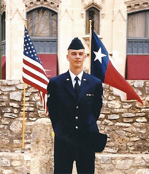 Adam N. on duty for the Air National Guard