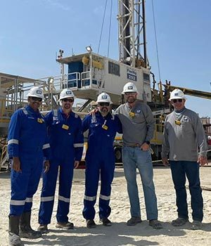 Andrew and the crew of Rig 292.