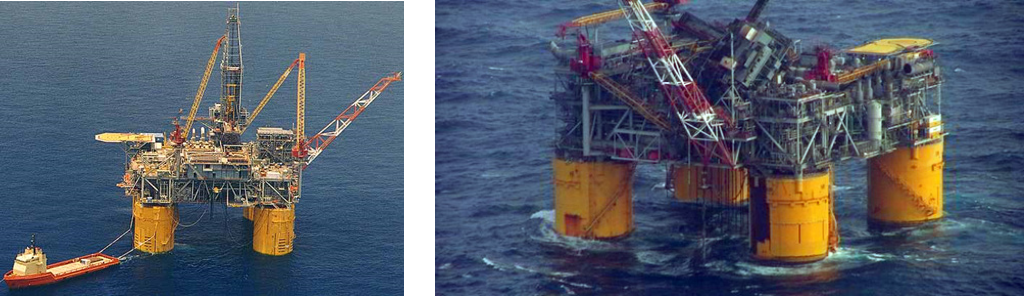 H&P Mars platform before and after Hurricane Katrina