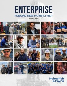 Cover of the Winter 2021 Enterprise magazine from H&P.